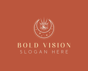 Bohemian Moon Eye logo design