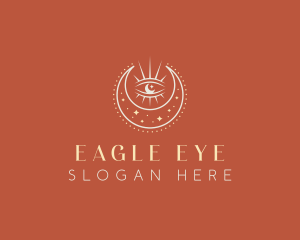 Bohemian Moon Eye logo design