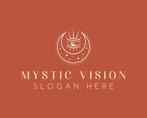 Bohemian Moon Eye logo design