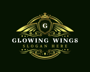 Luxury Wing Shield Accessory logo design