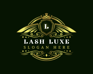 Luxury Wing Shield Accessory logo design