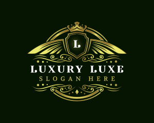 Luxury Wing Shield Accessory logo design