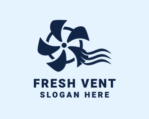 Vent - Fan Exhaust Ventilation logo design