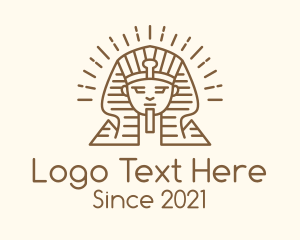 Mummy - Ancient Egypt Sphinx logo design