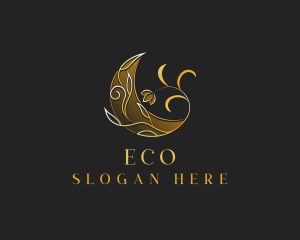 Floral - Luxury Flower Moon logo design