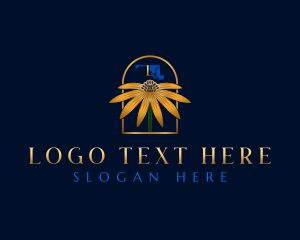 Flower - Black Eyed Susan Maryland logo design