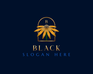 Black Eyed Susan Flower logo design