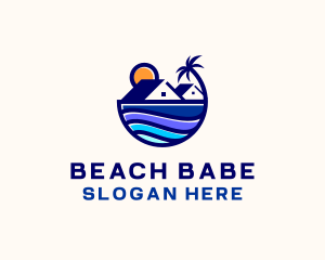 Beach House Tree logo design