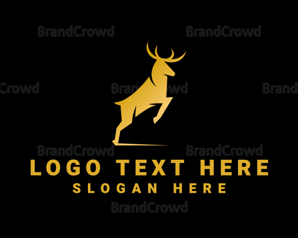 Golden Wild Stag Logo