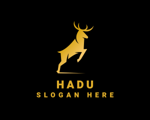 Golden Wild Stag Logo