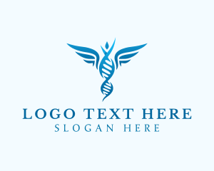 Medical - Medical DNA Caduceus logo design