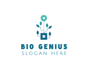 Biotechnology - Gear Leaf Biotech logo design