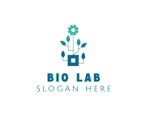 Biology - Gear Leaf Biotech logo design