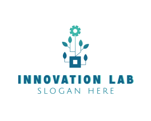 Experiment - Gear Leaf Biotech logo design