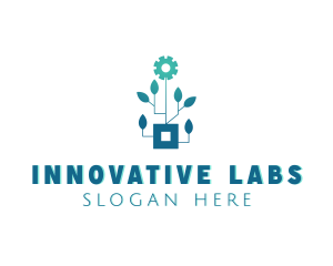 Scientist - Gear Leaf Biotech logo design