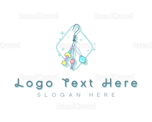 Bead Earring Accessory Logo