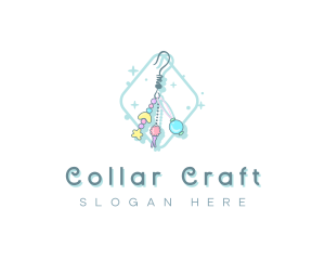 Bead Earring Accessory logo design