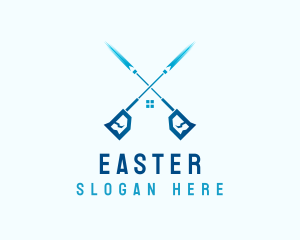 Cleaning Service - Pressure Washer House logo design