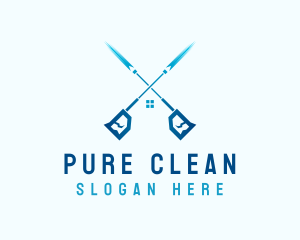 Pressure Washer House logo design