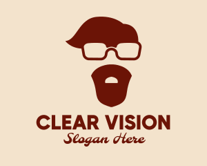 Glasses - Hipster Guy Glasses Man logo design