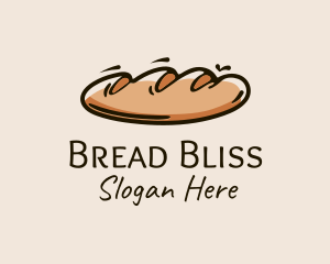 Baguette - Fresh Bread Loaf logo design