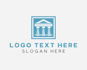 Greece - Finance Column Temple logo design