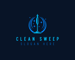 Vacuum Cleaning Sparkle logo design