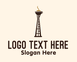 Coffee Shop - Seattle Coffee Tower logo design