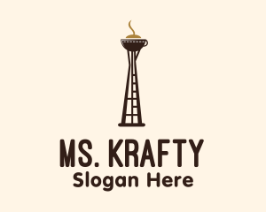 Affogato - Seattle Coffee Tower logo design