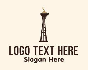 Coffee - Seattle Coffee Tower logo design