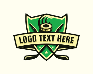 Puck - Ice Hockey Puck Emblem logo design