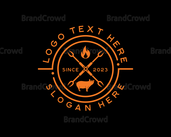 Pork Fire Grill Restaurant Logo