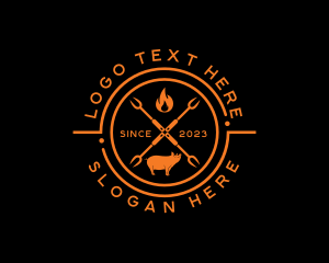 Pork Fire Grill Restaurant Logo