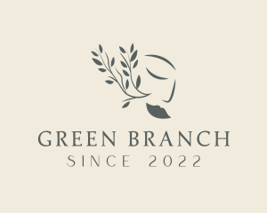 Branch - Leaf Branch Woman Beauty logo design