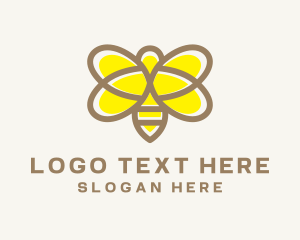 Honey Badger - Honey Bee Insect logo design