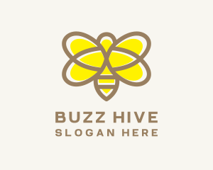 Honey Bee Insect logo design