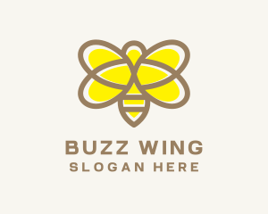 Honey Bee Insect logo design