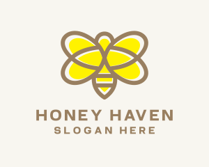 Honey Bee Insect logo design