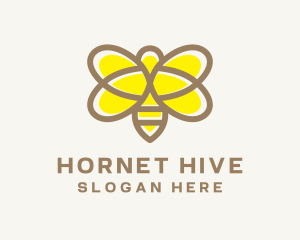 Honey Bee Insect logo design