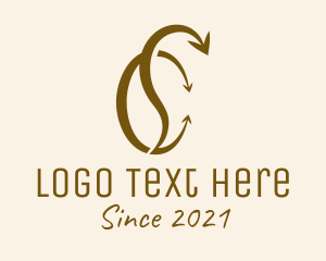 Coffee Bean - Coffee Bean Arrow logo design