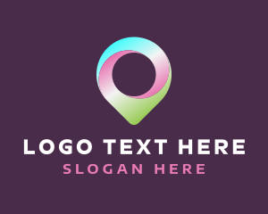 Location - Gradient Location Pin logo design