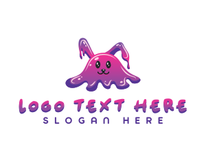 Bunny - Bunny Rabbit Slime logo design