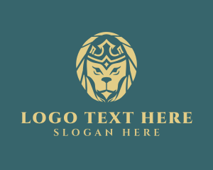 Gold - Luxury Royal Lion logo design