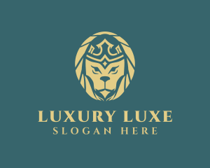 Luxury Royal Lion logo design