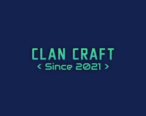 Clan - Futuristic Gaming Clan logo design