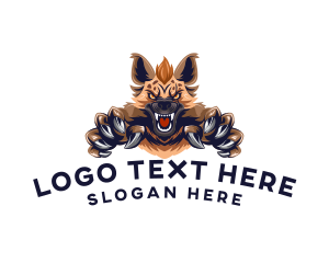 Dog - Wild Hyena Gaming logo design