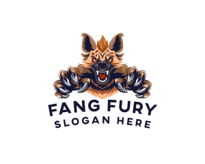 Fangs - Wild Hyena Gaming logo design