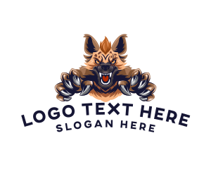 Mascot - Wild Hyena Gaming logo design