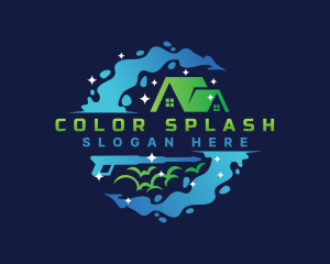 Pressure Wash Cleaning logo design