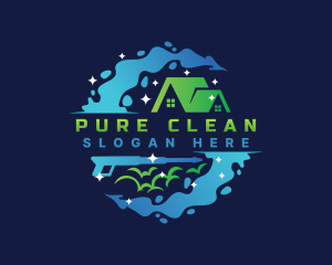 Pressure Wash Cleaning logo design